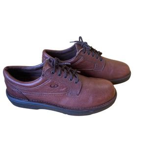 DEXTER Men’s brown lace up CASUAL oxford leather shoes size 11.5 USA EUC